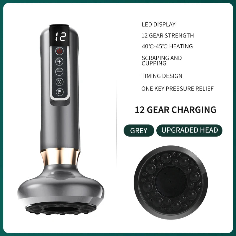 Smart Electric Cupping Massager — Infrared Heat, Vacuum Suction & Body Sculpting