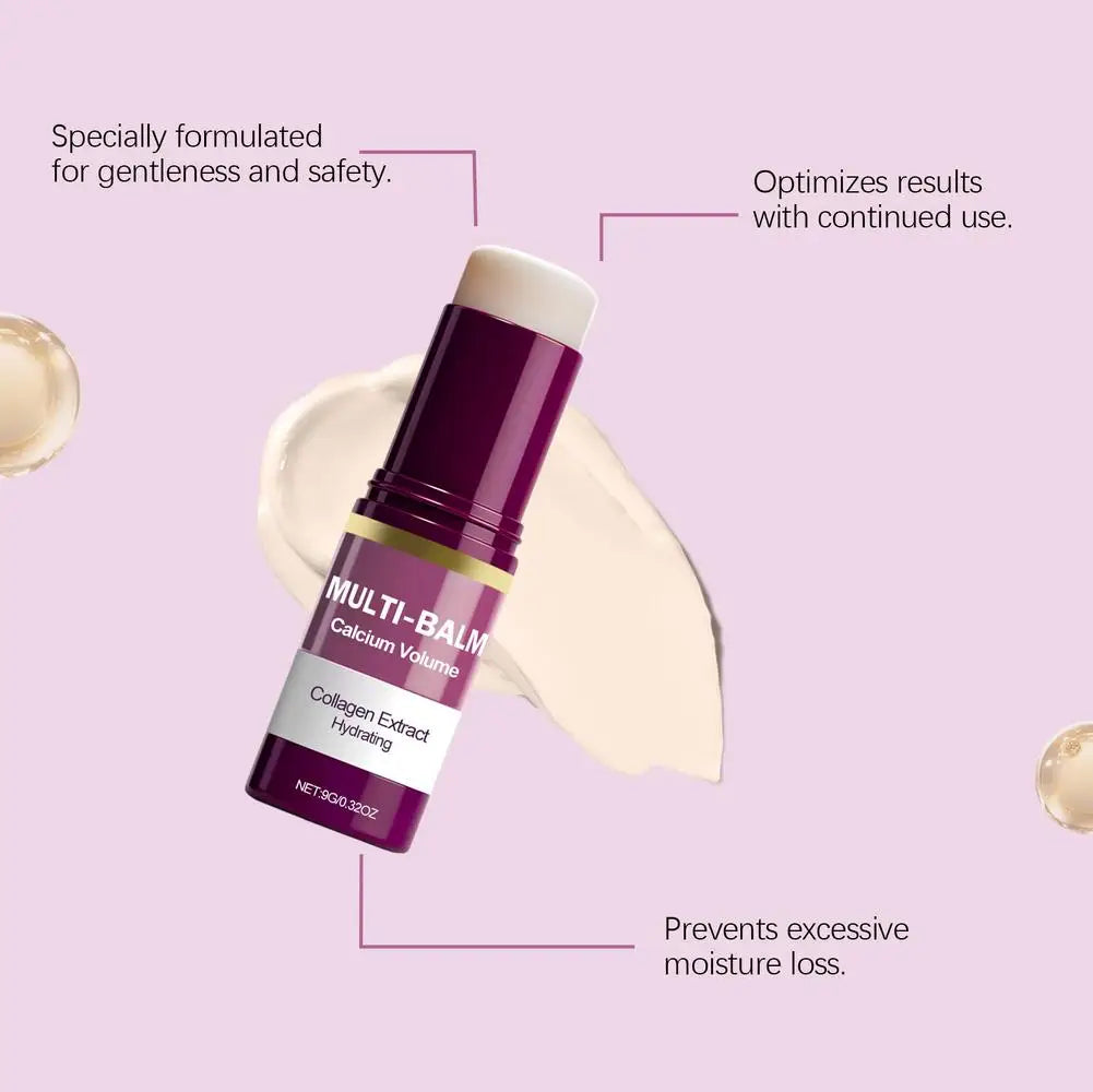 Calcium Volume Multi Balm Stick – Collagen Moisturising Cream for Eyes, Neck & Face