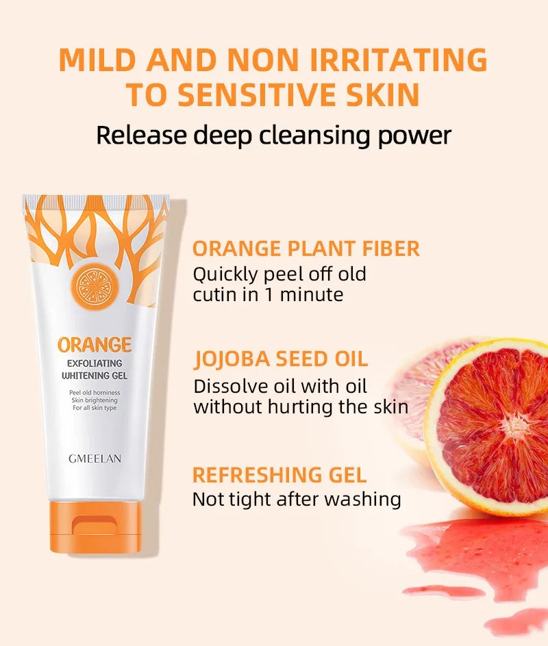 Orange Exfoliating Peeling Gel – Brightening & Moisturising Scrub