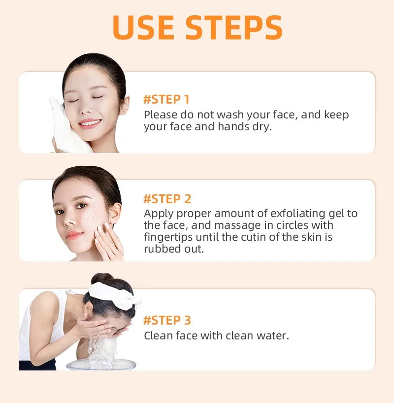 Orange Exfoliating Peeling Gel – Brightening & Moisturising Scrub