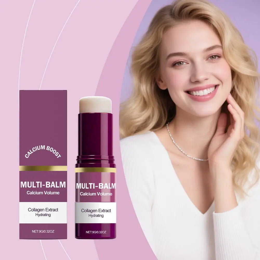 Calcium Volume Multi Balm Stick – Collagen Moisturising Cream for Eyes, Neck & Face