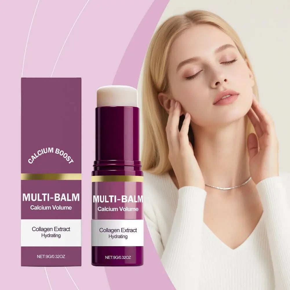 Calcium Volume Multi Balm Stick – Collagen Moisturising Cream for Eyes, Neck & Face