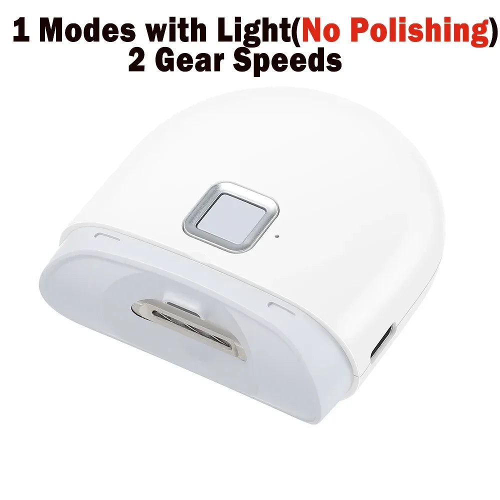 Electric Nail Clipper & Polisher with LED Light — Safe for Adults & Babies