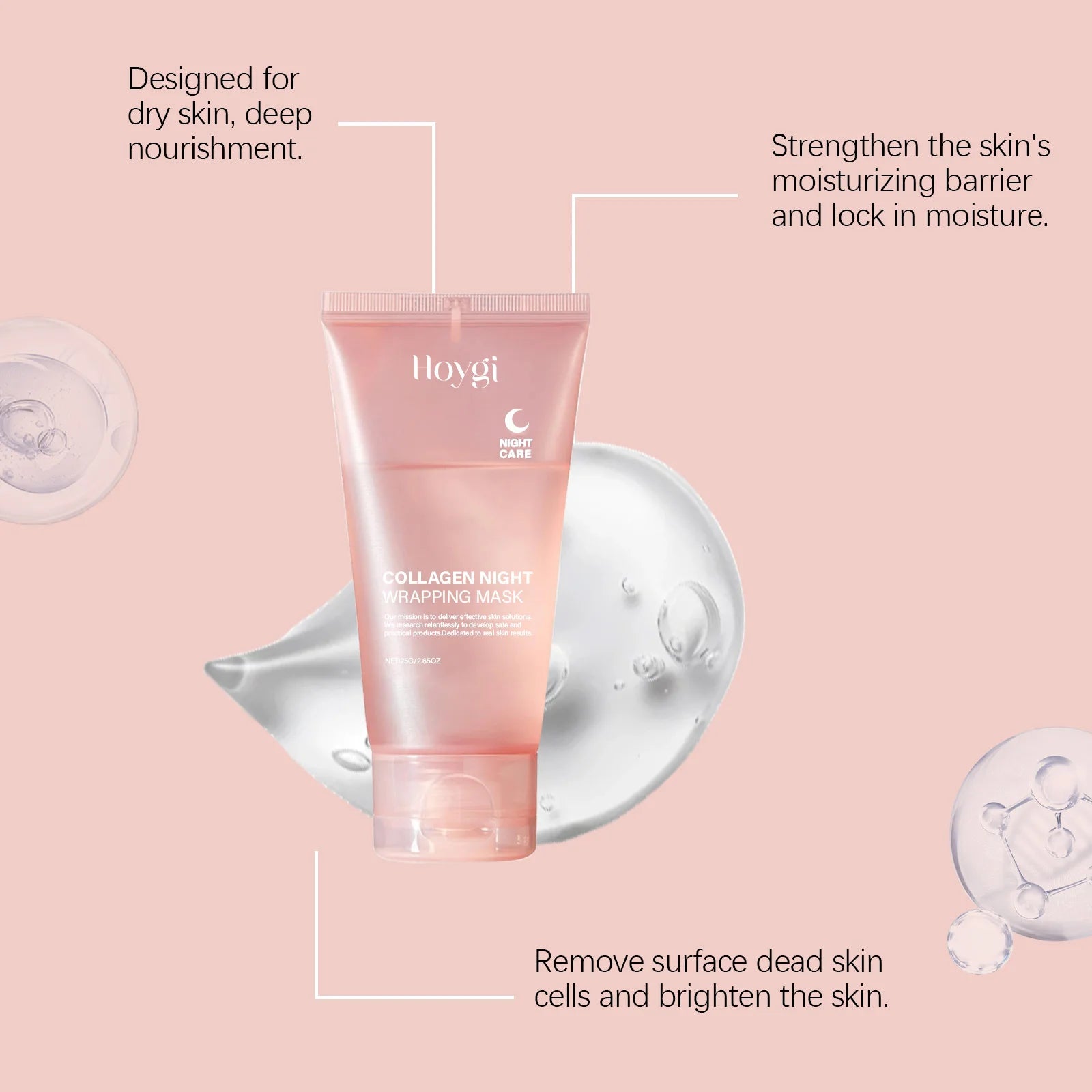 GlowWrap™ Collagen Night Mask – Overnight Hydrating Face Mask for Radiant, Glowing Skin 🌙✨