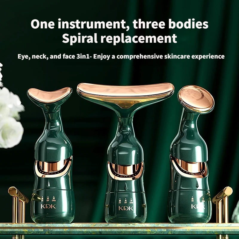 Microcurrent Face & Neck Lifting Massager — Sonic Skin Rejuvenation Device
