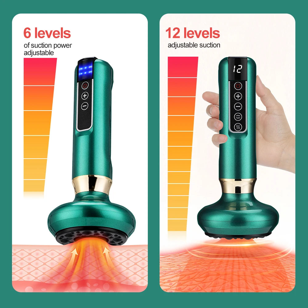Smart Electric Cupping Massager — Infrared Heat, Vacuum Suction & Body Sculpting