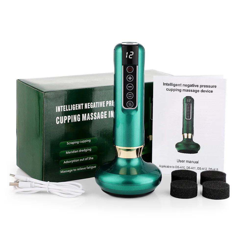 Smart Electric Cupping Massager — Infrared Heat, Vacuum Suction & Body Sculpting