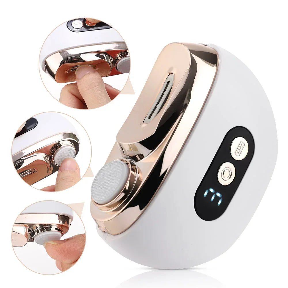 Electric Nail Clipper & Polisher with LED Light — Safe for Adults & Babies