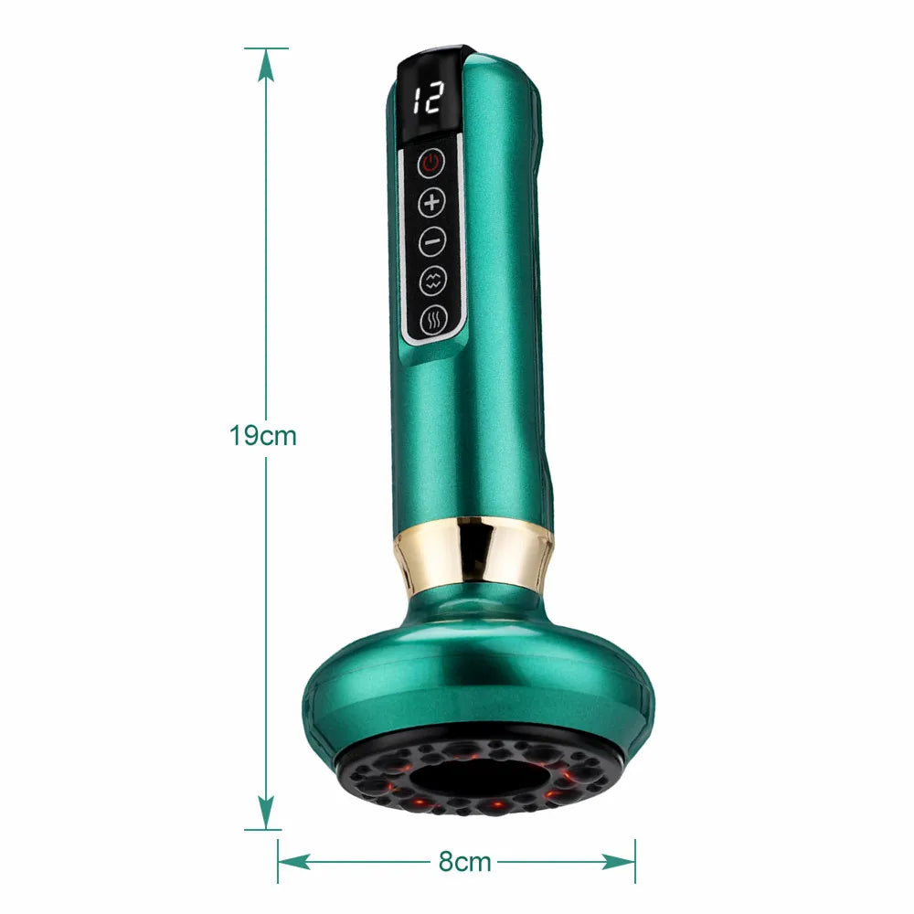 Smart Electric Cupping Massager — Infrared Heat, Vacuum Suction & Body Sculpting