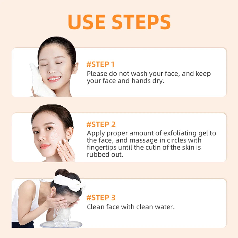 Orange Exfoliating Peeling Gel – Brightening & Moisturising Scrub
