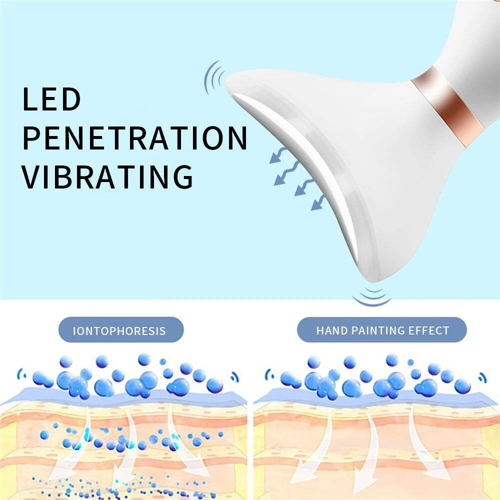 Microcurrent Face & Neck Lifting Massager — Sonic Skin Rejuvenation Device