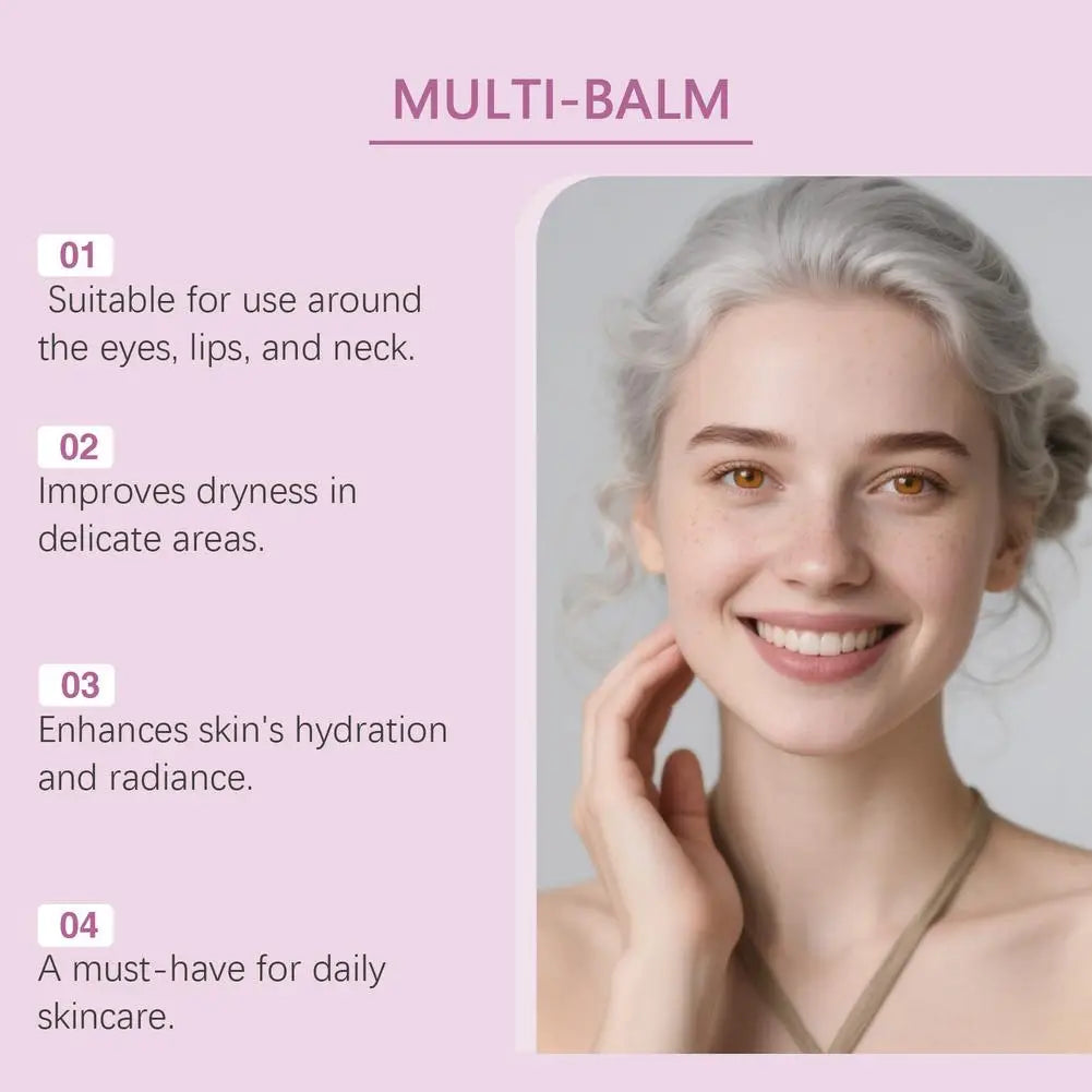 Calcium Volume Multi Balm Stick – Collagen Moisturising Cream for Eyes, Neck & Face